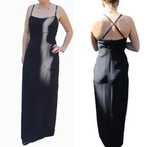 Versus by Versace Abito Black Full Length Formal Gown Dress